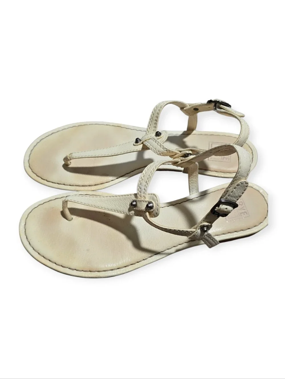 Frye Carson T-Strap Leather Sandals